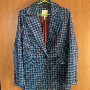 Avec Les Filles Houndstooth Blazer